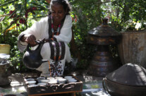 äthiopische Kaffeezeremonie