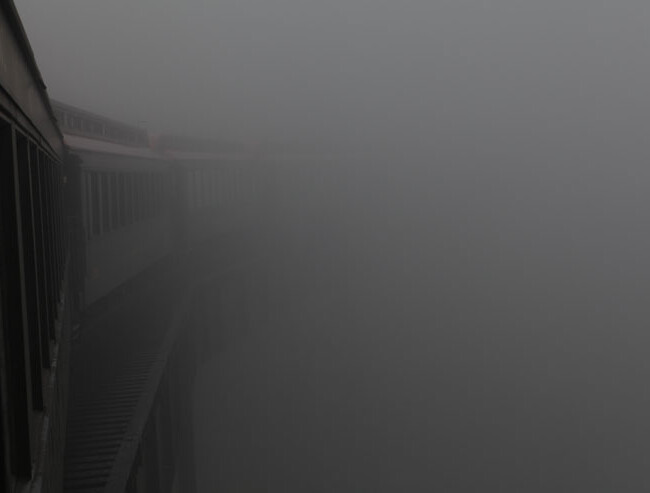 misty train